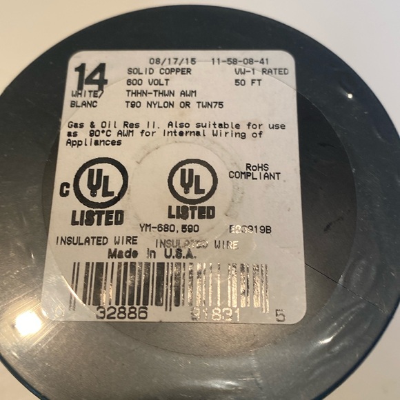 NWT Southwire 14 Stranded THHN 50 Ft. Copper Wire - Picture 2 of 3